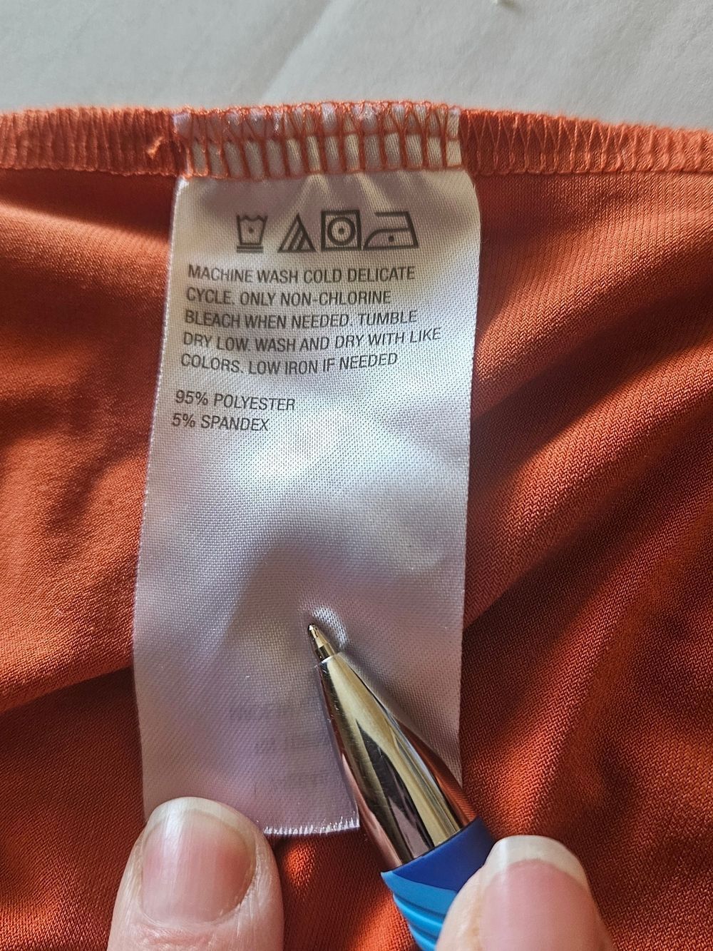 IMANI Rust colored blouse Sz 1x - Picture 5 of 5